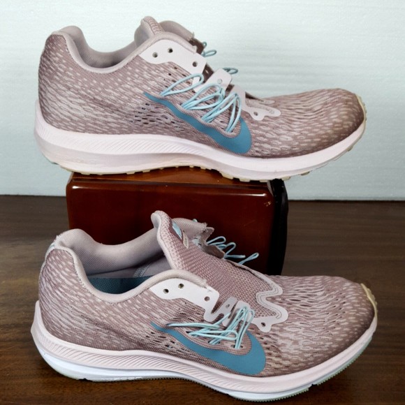 Nike Zoom Winflo 5 Womens Size 8 Pink Running Athletic Training Shoe NEEDS LACES - Picture 1 of 9